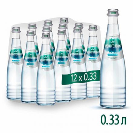 Вода негазированная минеральная ЧЕРНОГОЛОВКА, 0,33 л, стеклянная бутылка Вода негазированная минеральная ЧЕРНОГОЛОВКА, 0,33 л, стеклянная бутылка