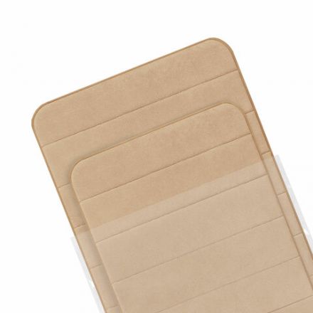 Комплект ковриков MEMORY EFFECT для ванной 50х80 см и туалета 40х60 см, персиковый, LAIMA HOME, 608447