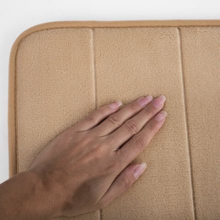 Комплект ковриков MEMORY EFFECT для ванной 50х80 см и туалета 40х60 см, персиковый, LAIMA HOME, 608447