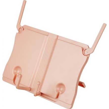 Подставка для книг, регулир. наклон, пластик, розовая Подставка для книг, регулир. наклон, пластик, розовая