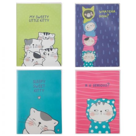Тетрадь общая So Many Cats 64л B5, блок крем,клетка,пл.обл, в ассортименте