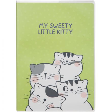 Тетрадь общая So Many Cats 64л B5, блок крем,клетка,пл.обл, в ассортименте