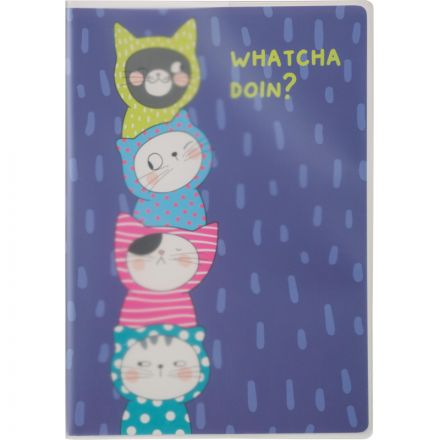 Тетрадь общая So Many Cats 64л B5, блок крем,клетка,пл.обл, в ассортименте