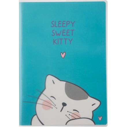 Тетрадь общая So Many Cats 64л B5, блок крем,клетка,пл.обл, в ассортименте