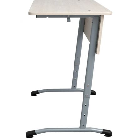 Парта MET_стол ученический Гармония 2-мест.3-7р.г.закр уг. дуб шамони/серый