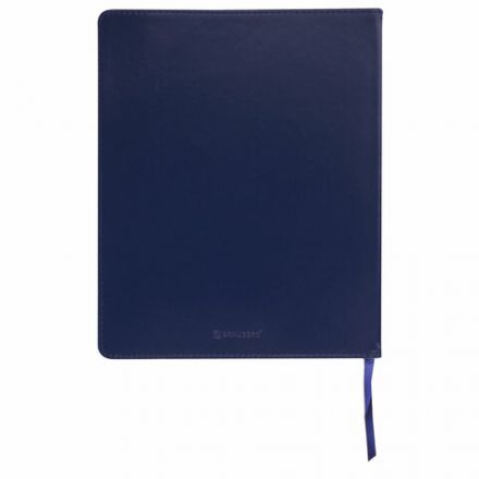 Тетрадь БОЛЬШОЙ ФОРМАТ (200x252 мм) В5, BRAUBERG "Metropolis Extra", под кожу, клетка, 80 л., синий, 111049 Тетрадь БОЛЬШОЙ ФОРМАТ (200x252 мм) В5, BRAUBERG "Metropolis Extra", под кожу, клетка, 80 л., синий, 111049