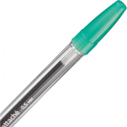 Ручка шариковая Attache Economy Elementary зеленая (толщина линии 0.5 мм)