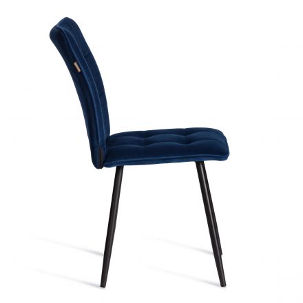 Стул обеденный Bari (2 шт. в упаковке) LT, велюр, Blue (синий), 41х55х89 см