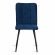 Стул обеденный Bari (2 шт. в упаковке) LT, велюр, Blue (синий), 41х55х89 см