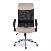 Кресло МС-040 Директ Лайт В хром Ср Moderno 11/Е11-к/Moderno 11 (черный/мокко)