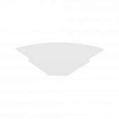 Riva Полка для стойки угловой А.РС-5.1 Белый 815*815*22