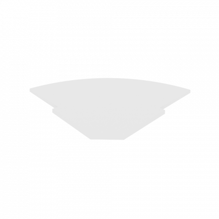 Riva Полка для стойки угловой А.РС-5.1 Белый 815*815*22