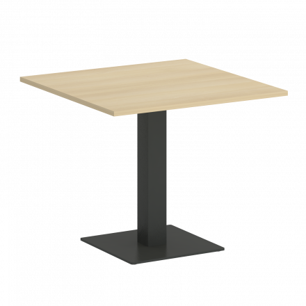 Home Office Стол квадратный VR.SP-5-90.2 Акация/Антрацит металл 900*900*750