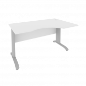 Riva Metal-L Стол криволинейный правый ПЛ.СА-2 (R) Белый/Тёмно-серый металл 1400*900*750 Riva Metal-L Стол криволинейный правый ПЛ.СА-2 (R) Белый/Тёмно-серый металл 1400*900*750