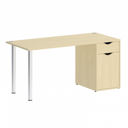 Home Office Стол письменный VR.SP-3-158.1 Клён/Хром опоры 1580*720*750