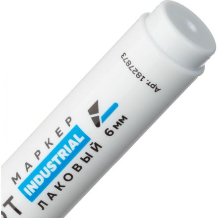 Маркер лаковый TOPFORT Industrial 6 мм черный