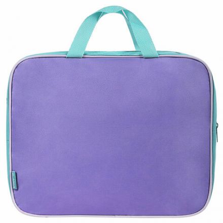 Папка на молнии с ручками STAFF EVERYDAY А4, 1 отделение, полиэстер, 80 мм, лавандовая, 271487