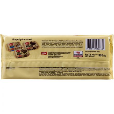 Вафли Яшкино 300г Сливочные, ЯВ166