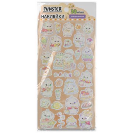 Наклейки декоративные "Веселый микс", 17,5х9 см, ассорти 6 видов, FUNSTER (ФАНСТЕР), 666094 Наклейки декоративные "Веселый микс", 17,5х9 см, ассорти 6 видов, FUNSTER (ФАНСТЕР), 666094
