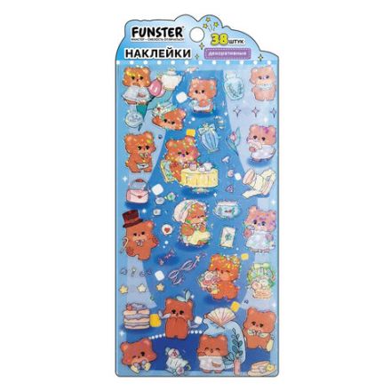 Наклейки декоративные "Веселый микс", 17,5х9 см, ассорти 6 видов, FUNSTER (ФАНСТЕР), 666094 Наклейки декоративные "Веселый микс", 17,5х9 см, ассорти 6 видов, FUNSTER (ФАНСТЕР), 666094