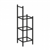 Loft Угловой проходной переходной модуль VR.L-SL.UPK-3.2.2 Чёрный металл 446*446*1458