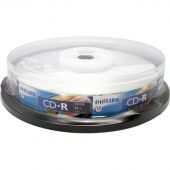Носители информации CD-R Philips (CR7D5SB10/97)700 Mb,52х, Cake Box 10шт/уп