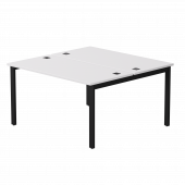 Бенч-система на 2 места Everprof EVO на металлокаркасе 1380х670(1370)x755 Белый/Черный