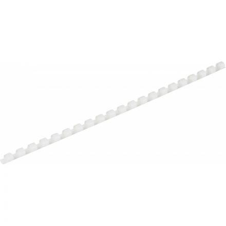 Пружины для переплета пластиковые 21 кольцо, 8 мм, (белые), 100 шт./уп