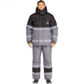 Костюм рабочий зимний мужской з50-КПК СОП сер/черн р.64-66/182-189 Костюм рабочий зимний мужской з50-КПК СОП сер/черн р.64-66/182-189