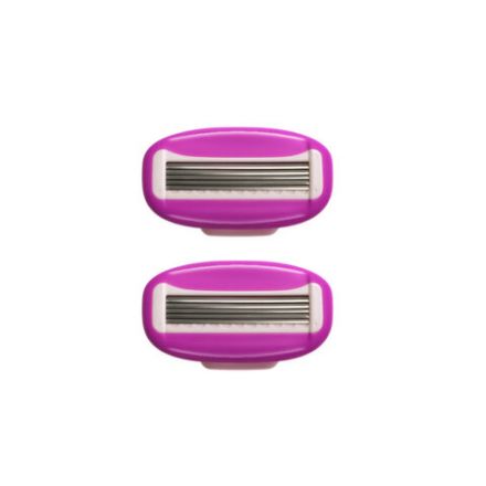 Кассеты для бритвенного станка многоразового женского, 5 лезвий, 2 кассеты, X-ONE, 700022