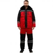 Костюм рабочий зимний муж з03-КПК красн/чер (р.60-62) 194-200