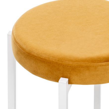 Табурет Leset Авис профиль Ultra Mustard, Ткань Велюр