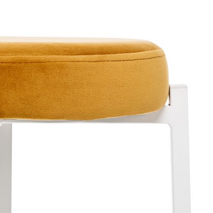 Табурет Leset Авис профиль Ultra Mustard, Ткань Велюр