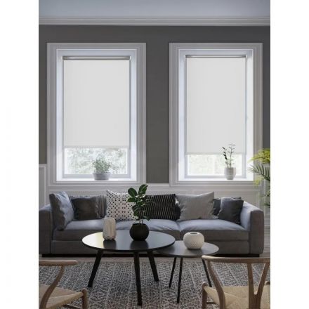 Рулонная штора Комус Мебель blackout silver 537837 V1, 55х160, белый Рулонная штора Комус Мебель blackout silver 537837 V1, 55х160, белый