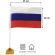 Флаг РФ 14х21 см, настольный, с флагшт.и подставкой, полиэфирный шелк