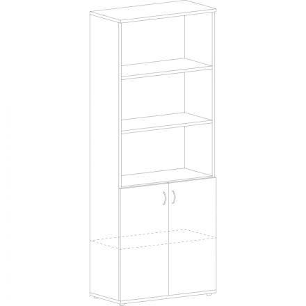 Шкаф SL Imago   полузакрытый СТ-1.1 белый (крем) (СТ-1,Д-3Пр,Д-3Л)