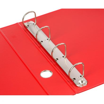 Папка на 4-х кольцах Bantex 50 мм красная до 300 листов