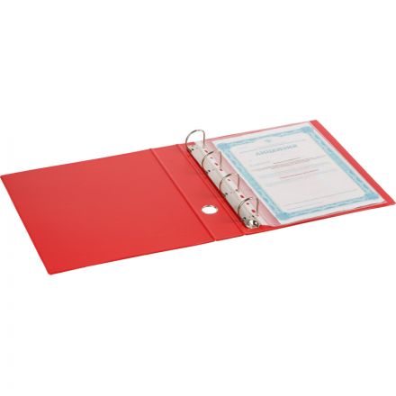 Папка на 4-х кольцах Bantex 50 мм красная до 300 листов