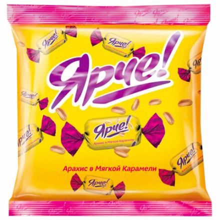 Конфеты шоколадные ЯРЧЕ! с арахисом и мягкой карамелью, 500 г, НК556