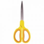 Ножницы BRAUBERG "Original", 155 мм, оранжево-желтые, ребристые резиновые вставки, 236450