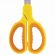 Ножницы BRAUBERG "Original", 155 мм, оранжево-желтые, ребристые резиновые вставки, 236450