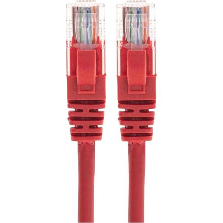 Патч-корд REXANT U/UTP, CAT 5e, 26AWG, LSZH, красный, 0,3м (02-0103-03)