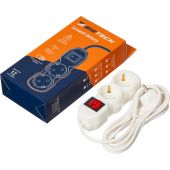 Сетевой фильтр BigTech ST210-3-W(2р/3м/10А/2,2кВт/3х0,75 мм2/белый)