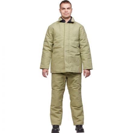 Костюм сварщика брезентовый утепл. кур/бр (модель КС02ПР) (44-46) 170-176