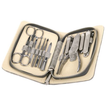 Премиальный набор для маникюра и педикюра 12 в 1 в пенале, PREMIUM, MONTE VITA (МОНТЕ ВИТА), 609495