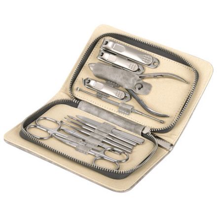 Премиальный набор для маникюра и педикюра 12 в 1 в пенале, PREMIUM, MONTE VITA (МОНТЕ ВИТА), 609495