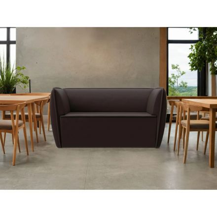 Диван АrtМ_Horeca  Бергамо (112078) 2-х  мест. к/з коричневый