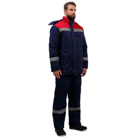 Костюм рабочий зимний муж з31-КПК син/красн (р.64-66) 182-188 (Арсенал-СП)