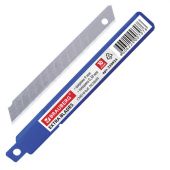 Лезвия для ножей 9 мм BRAUBERG, КОМПЛЕКТ 10 шт., толщина лезвия 0,38 мм, в пластиковом пенале, 230924 Лезвия для ножей 9 мм BRAUBERG, КОМПЛЕКТ 10 шт., толщина лезвия 0,38 мм, в пластиковом пенале, 230924