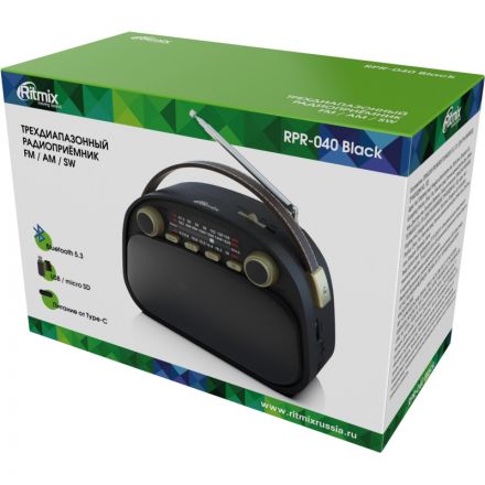Радиоприемник Ritmix RPR-040 Black